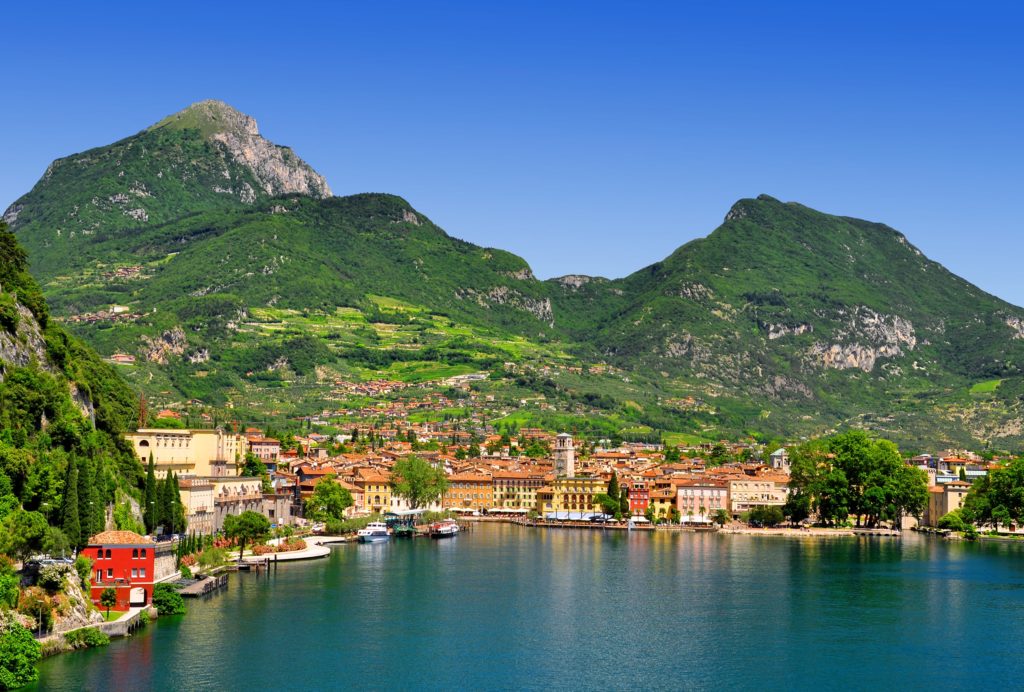 Riva del Garda uitzicht aan het Gardameer